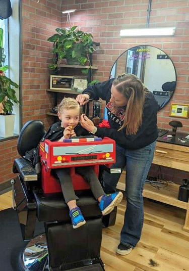 Kids Haircuts Weatherford TX Majors Hometown Barbershop Sensory Friendly